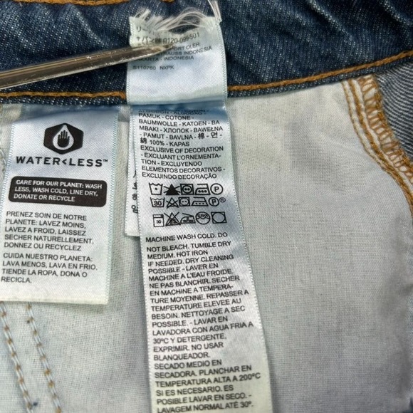 Levis 94 Baggy Cargo Jeans Mens 32x30 Thick Blue Wash Denim Skater Grunge 90s - Picture 6 of 12